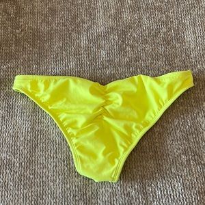 LA hearts, neon yellow, bikini bottoms